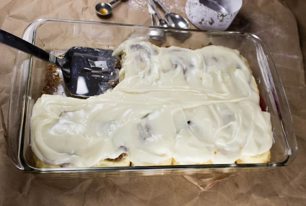 No yeast cinnamon rolls