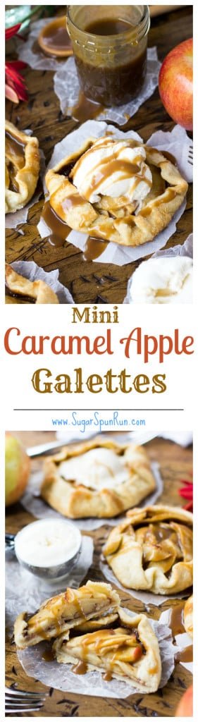 Mini Caramel Apple Galettes SugarSpunRun