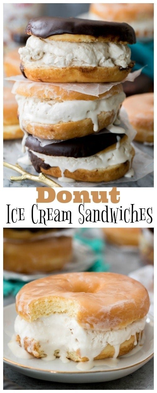 Donut Ice Cream Sandwiches