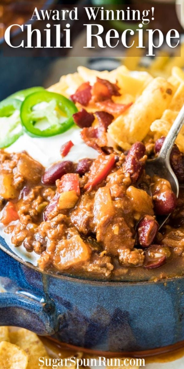 Chili in a bowl