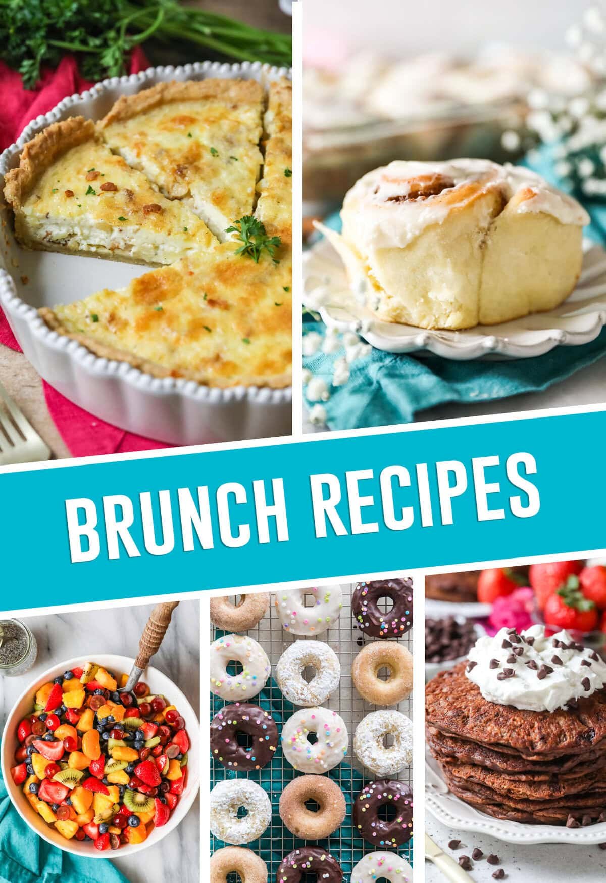 collage of brunch recipes